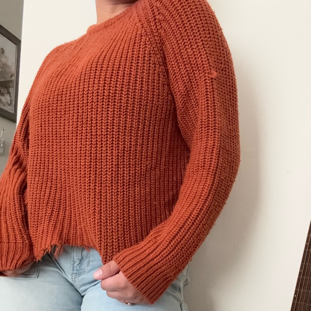Cozy Orange Sweater for Women